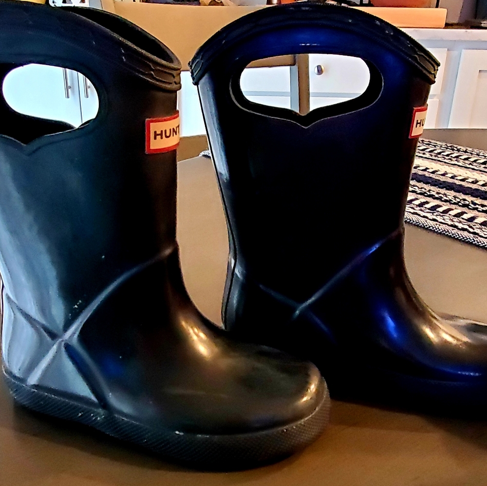 First Class Pull-on Waterproof Rainboot Hunter Toddler Size 8